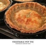 This vegetable pot pie is the ultimate vegetarian comfort food recipe! Enjoy this homemade vegetable stew encased in two layers of crispy, flaky, golden brown all-butter pie crusts. | Tiny Kitchen Cuisine | http://tiny.kitchen