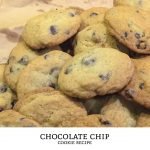 A classic chocolate chip cookies recipe! Semi-sweet chocolate chunks in a brown sugar cookie dough. Crunchy, chewy, sweet, and delicious! | Tiny Kitchen Cuisine | http://tiny.kitchen